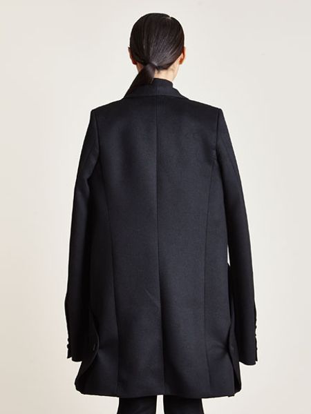 Thamanyah Womens Angora Wool Cape Jacket in Black | Lyst
