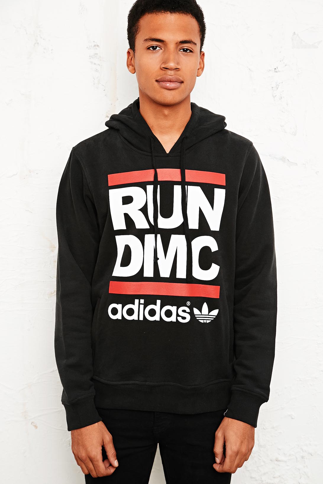 Adidas Run Dmc Hoodie in Black in Black for Men Lyst