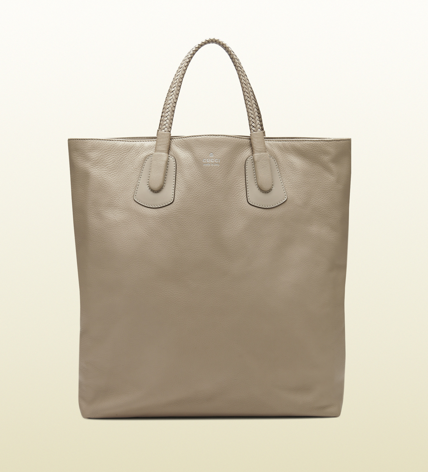 Gucci Beige Leather Tote Bag in Beige | Lyst