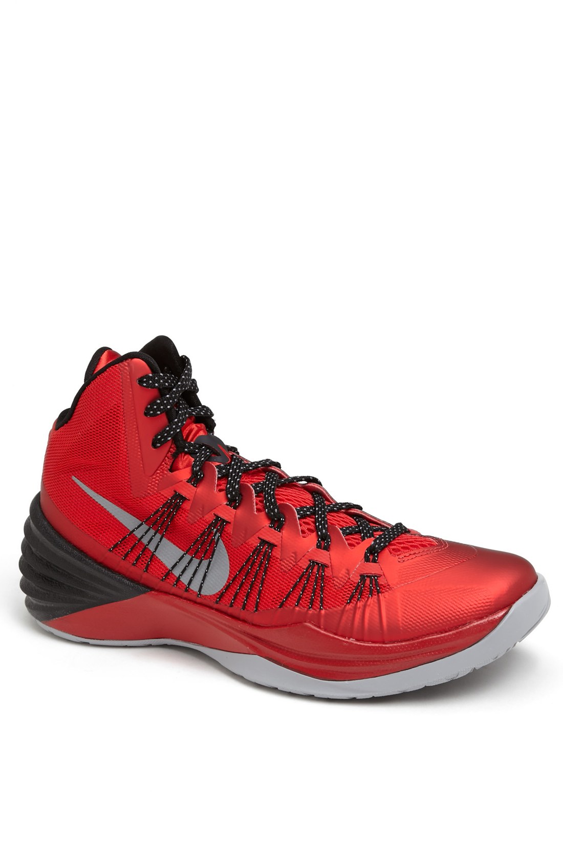 red basketball nike shoes
