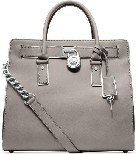 michael kors pearl grey tote