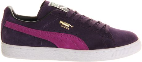 puma suede classic purple
