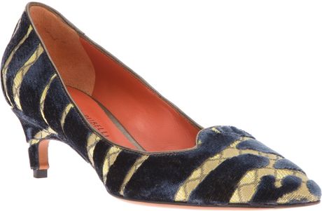 Patterned Kitten Heels | santoni patterned kitten heel in blue lyst Patterned Kitten Heels | santoni patterned kitten heel in blue lyst