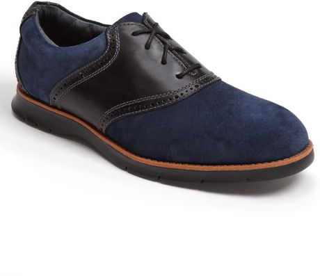 blue florsheim shoes