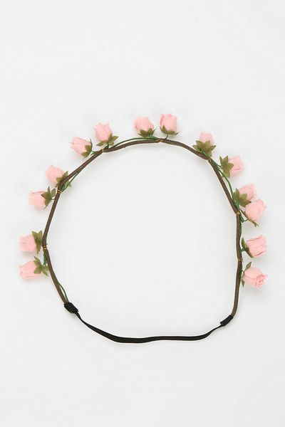 Outfitters Pink crown   urban Urban Headwrap Flower flower Lyst Crown in