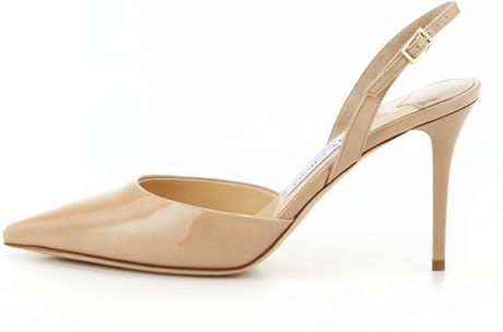 nude sling back pumps
