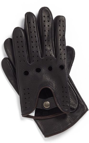 John W. NordstromÂ® Leather Driving Gloves in Black for Men | Lyst