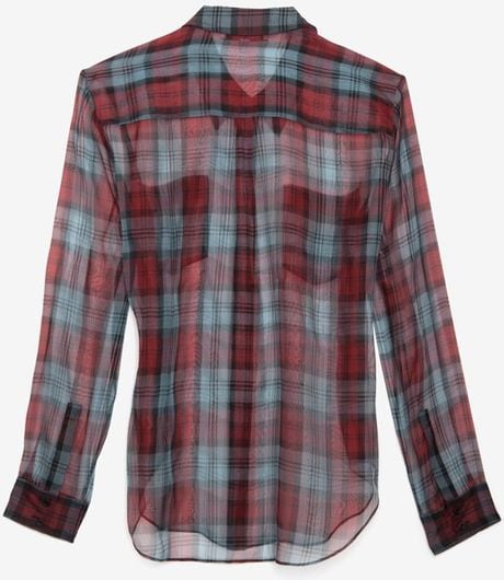 elizabeth and james plaid shirt