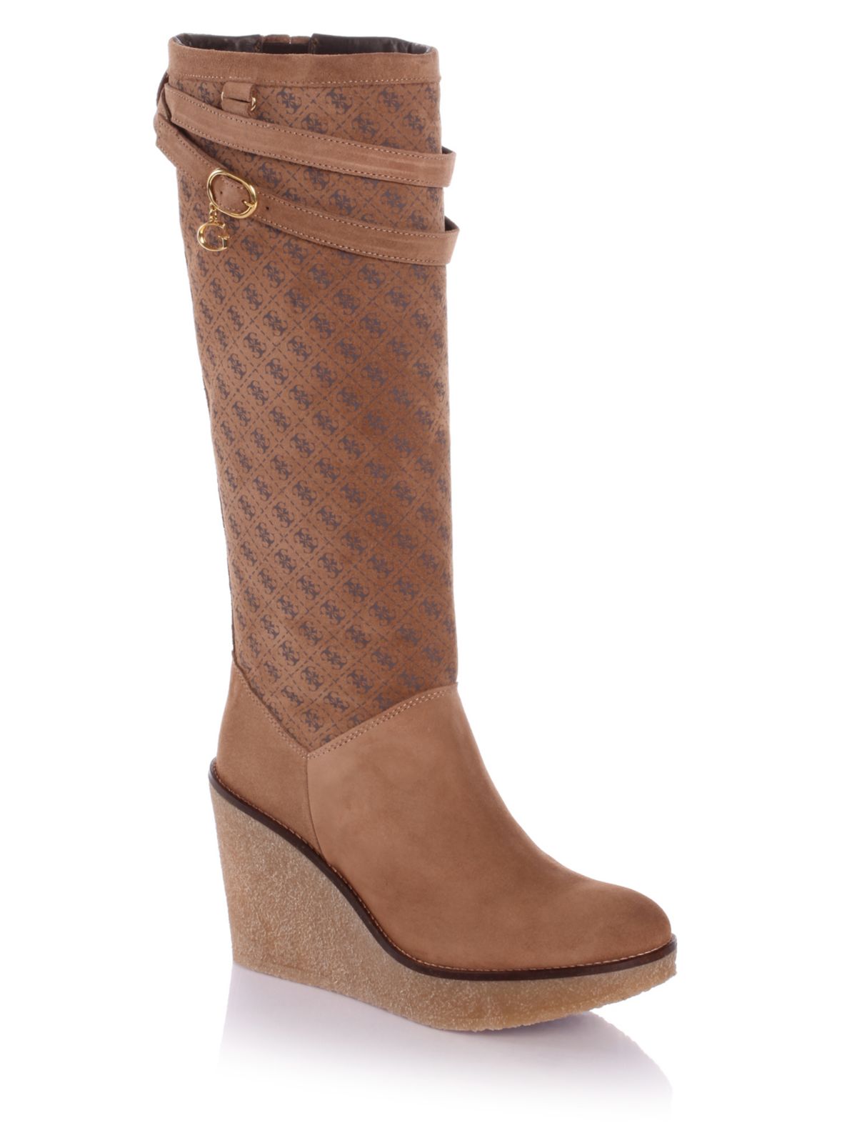guess beige boots