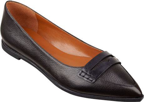 nine west black flats pointed toe