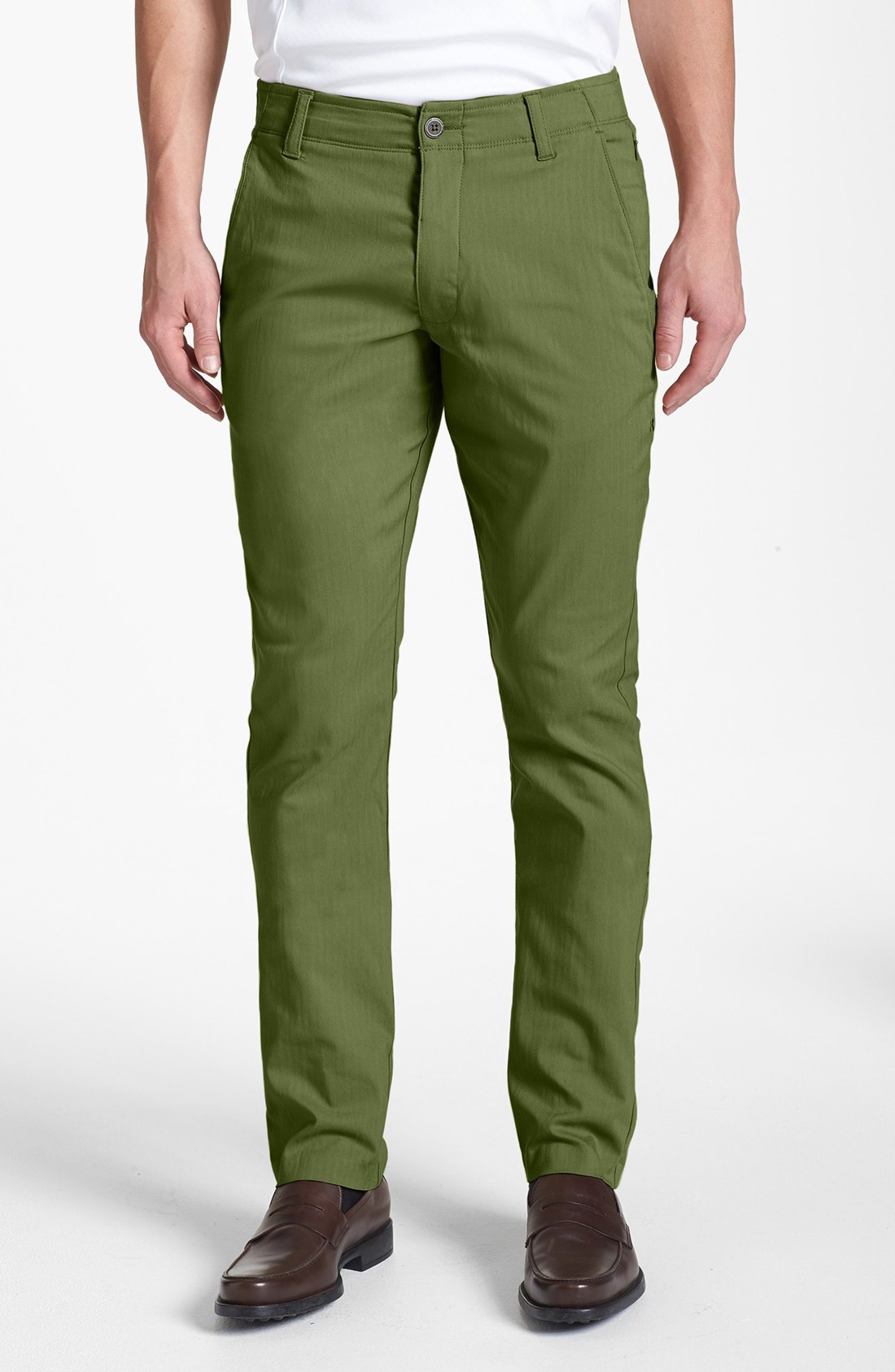 Under Armour Charged Slim Tapered Leg Chinos in Green for Men (Root