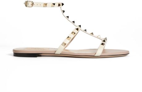 valentino ivory rockstud shoes