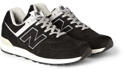 new balance 576 black leather