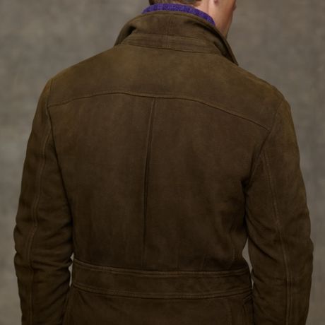 Polo Ralph Lauren Lamb Suede Kempton Sport Coat in Green for Men | Lyst