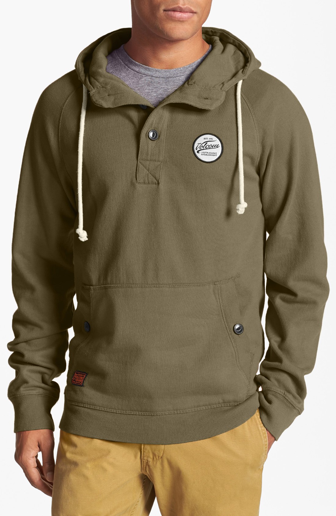 volcom hoodie green