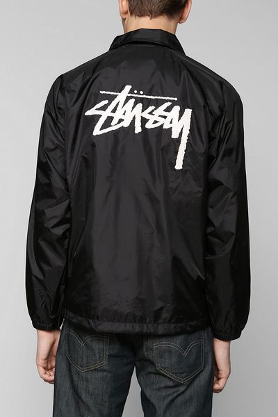 Urban Outfitters Stussy Croc Coaches Jacket in Black for Men | Lyst
