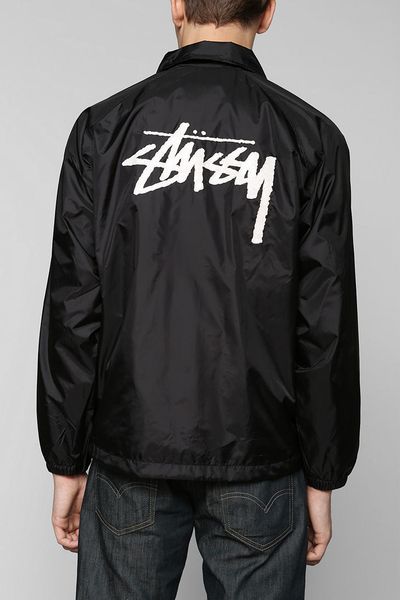 Urban Outfitters Stussy Croc Coaches Jacket in Black for Men | Lyst Urban Outfitters Stussy Croc Coaches Jacket in Black for Men | Lyst