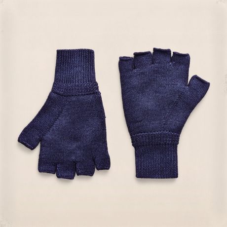 fingerless gloves wool merino rrl