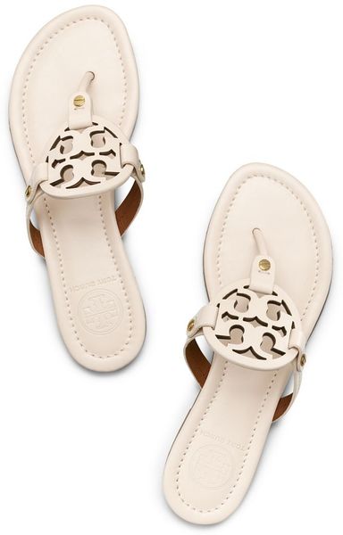 tory burch beige miller sandals