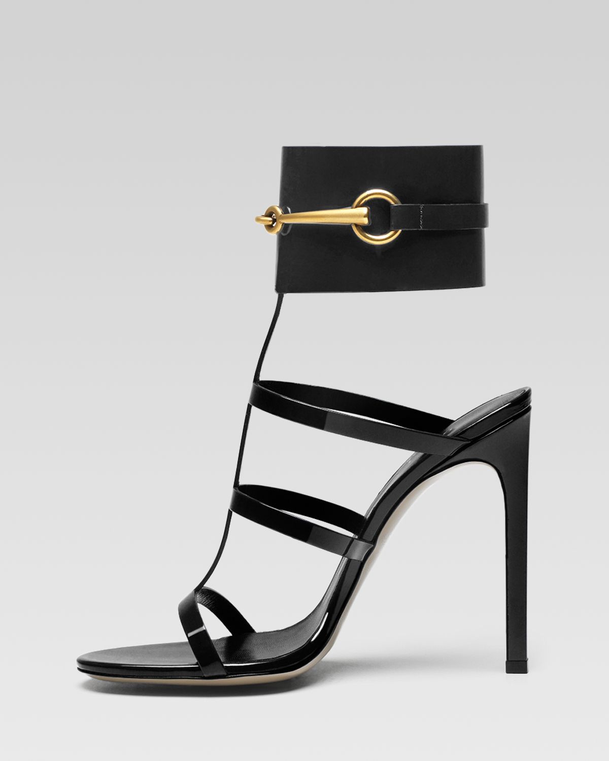 black gucci sandal heels