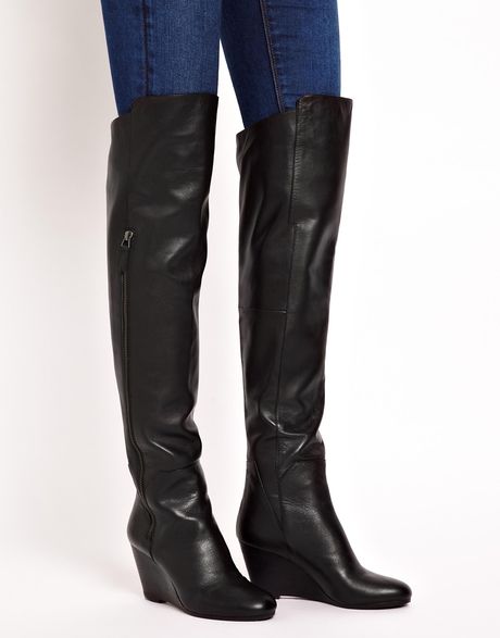 kurt geiger knee high boots flat