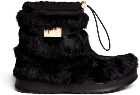 tory burch fur shoes