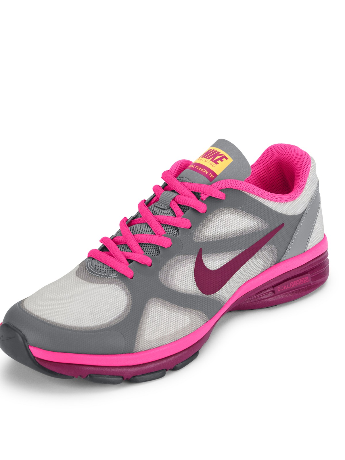 womens grey and pink nike trainers