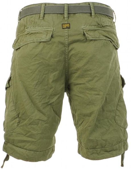 g star cargo shorts mens