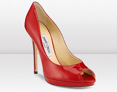 Jimmy Choo Quiet High Heels in Red - Lyst