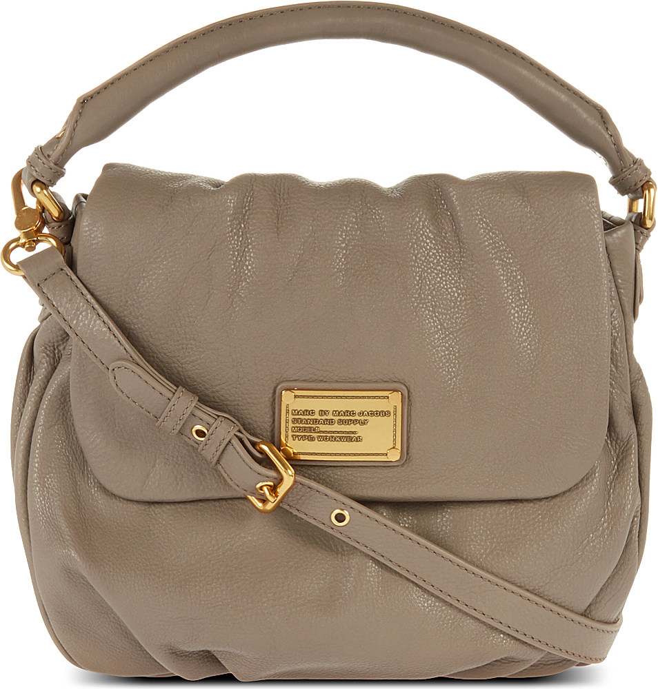 Marc By Marc Jacobs Classic Q Ukita Leather Shoulder Bag in Brown (Warm