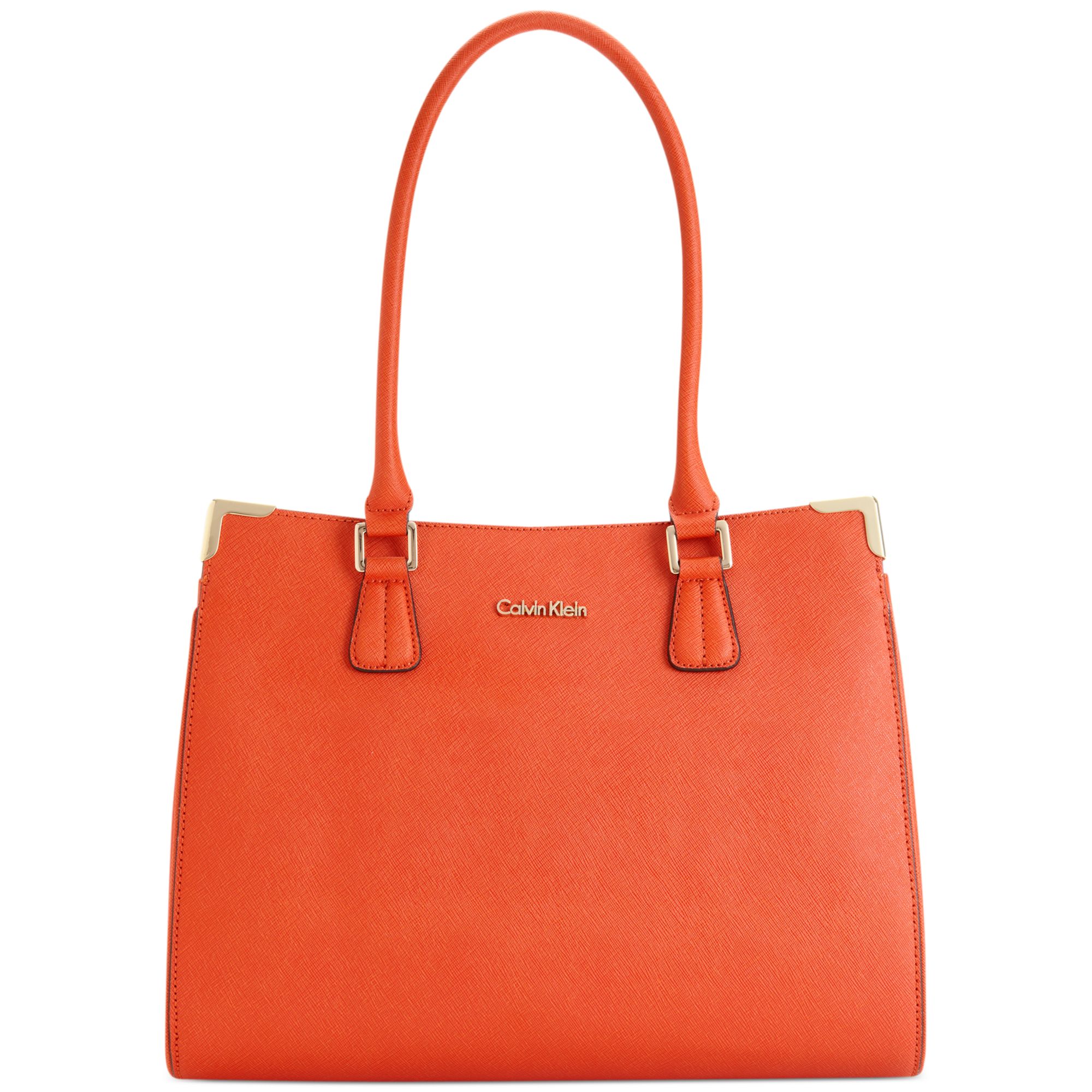 calvin klein orange purse