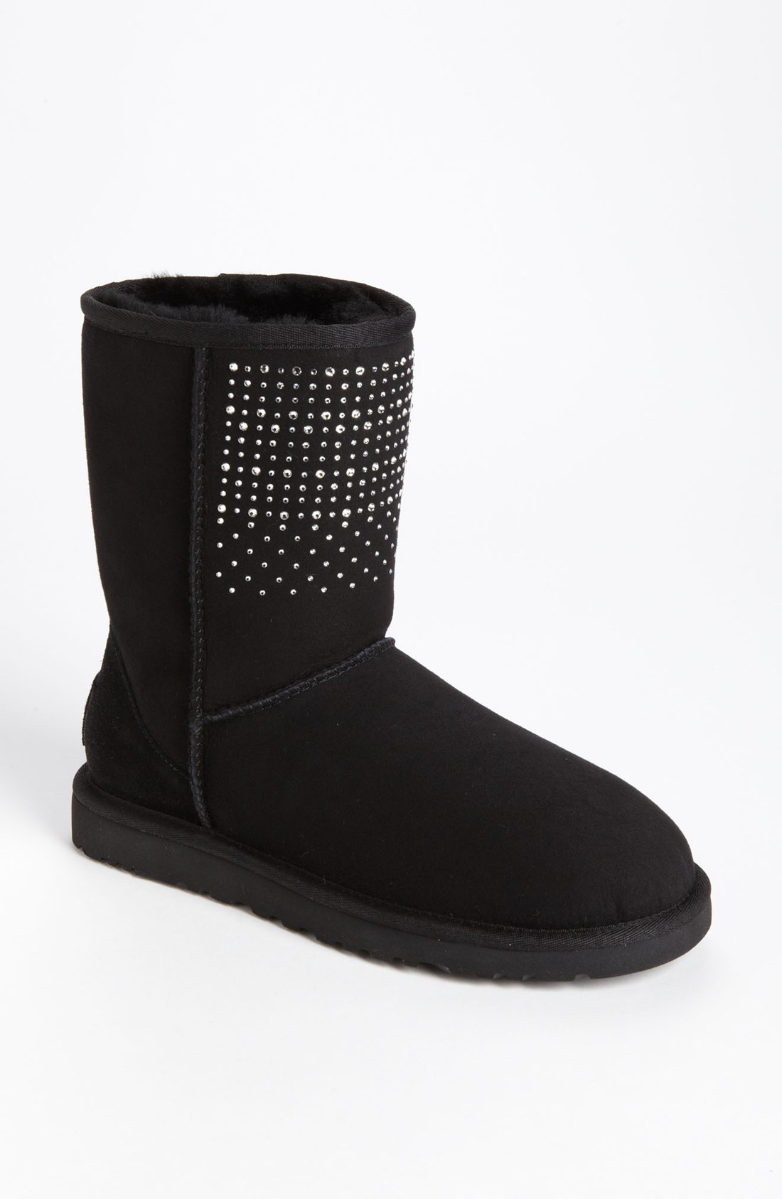 Ugg Classic Short Bling Boot In Black Lyst