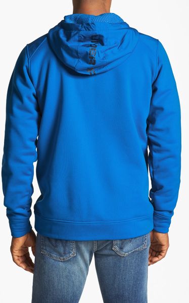 Under Armour Quarter Zip Hoodie in Blue for Men (Superior Blue) | Lyst