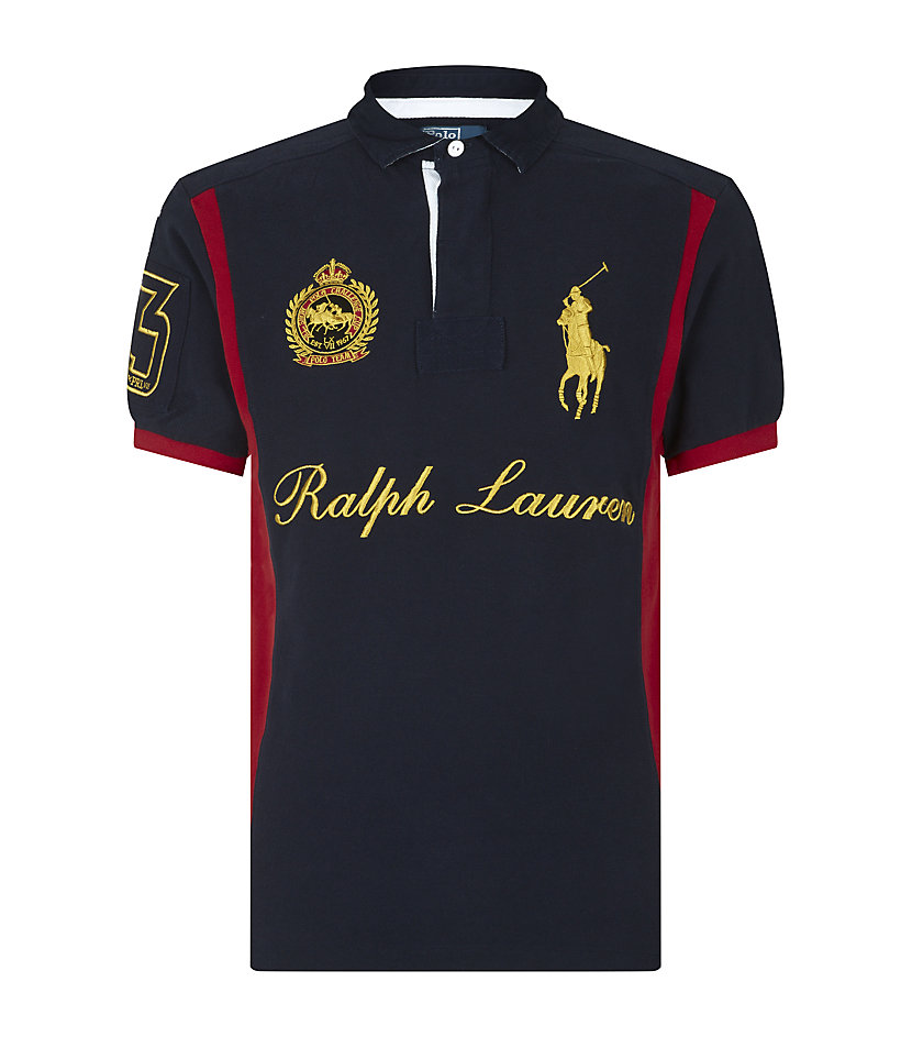 Polo Ralph Lauren Signature Logo Big Pony Polo Shirt in Blue for Men