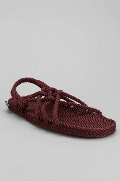 ... Burkman Bros X Gurkee's Neptune Rope Sandal in Brown for Men (MAROON