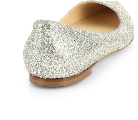 pointed glitter flats