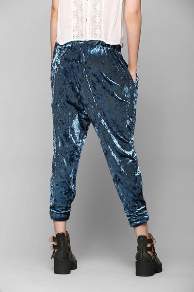 velvet harem pants