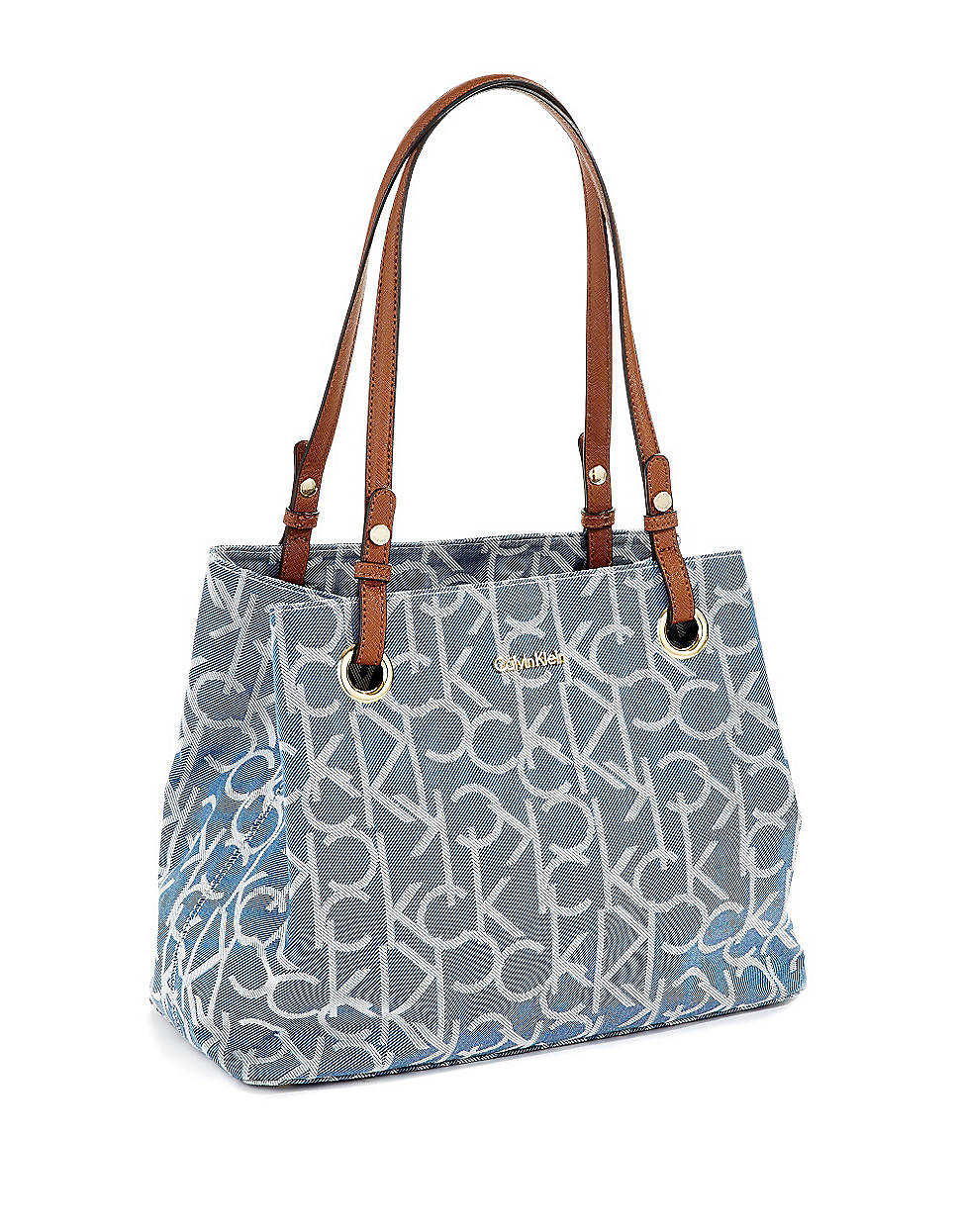 Calvin Klein Monogram Tote Bag in Blue (denim) | Lyst