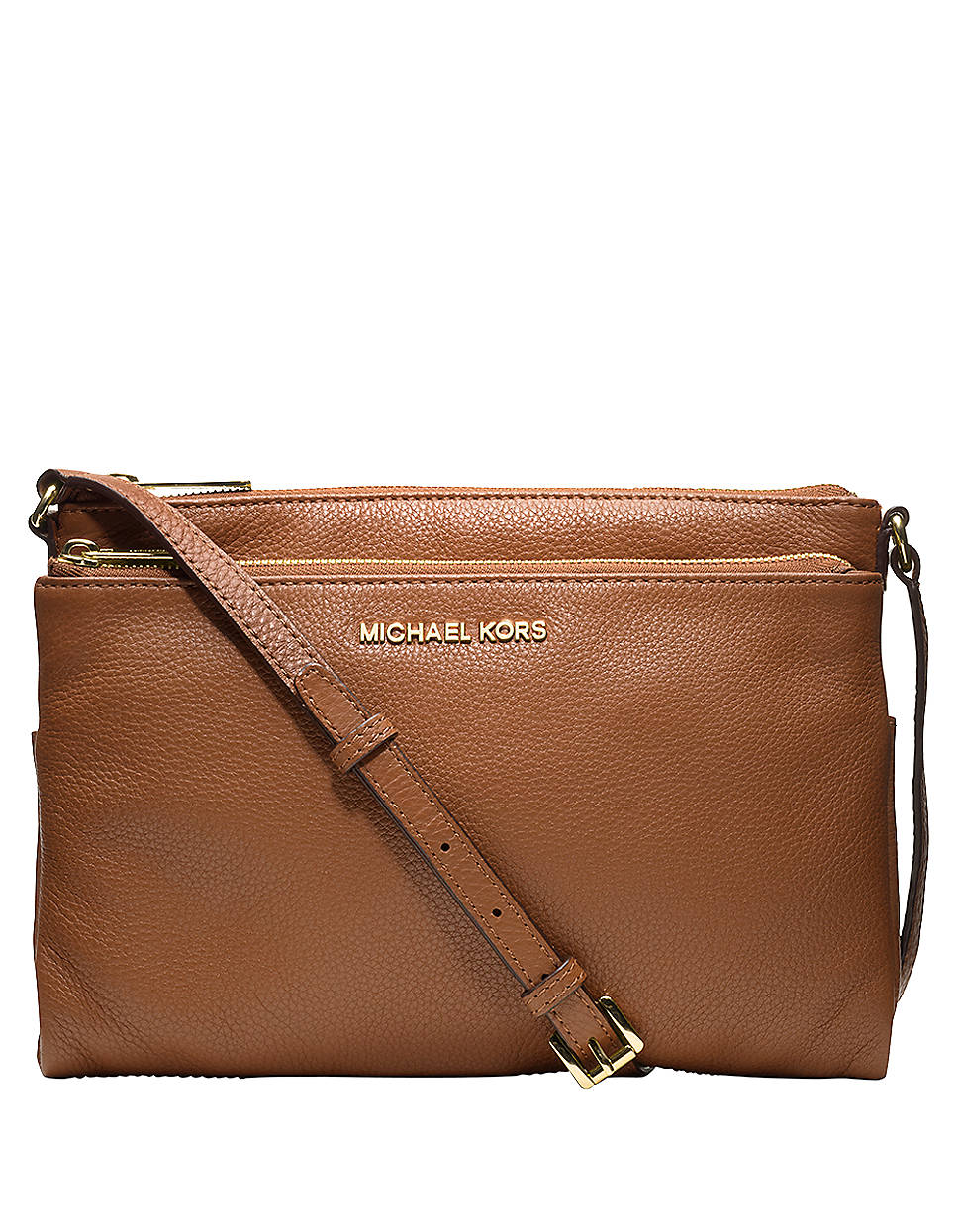 Michael Michael Kors Bedford Leather Extra Large Crossbody Bag in Brown | Lyst