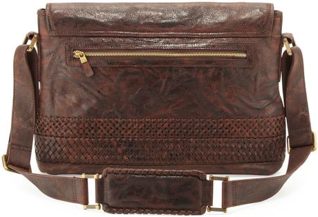 robert graham leather messenger bag