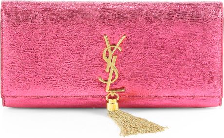 pink metallic clutch