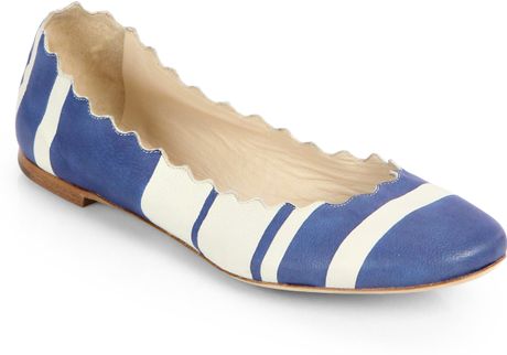 flats with blue stripe on back