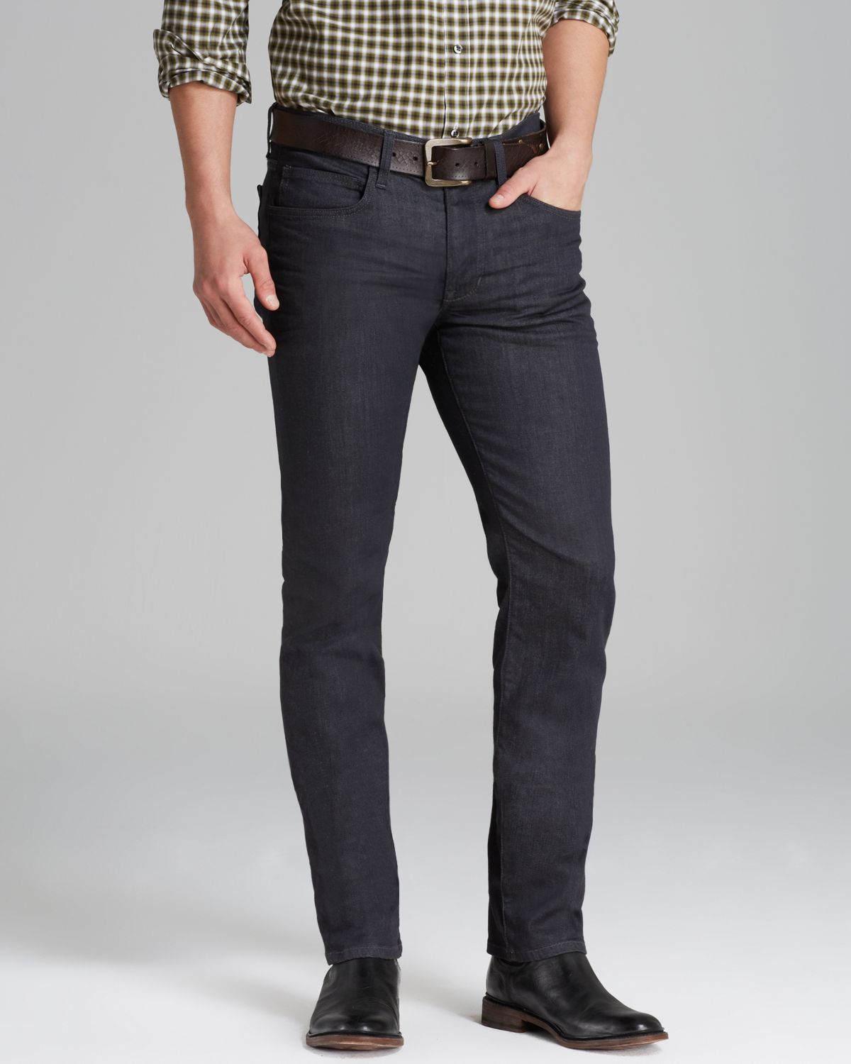 Joe's Jeans Jeremy Brixton Slim Straight Fit in Grey in Gray for Men