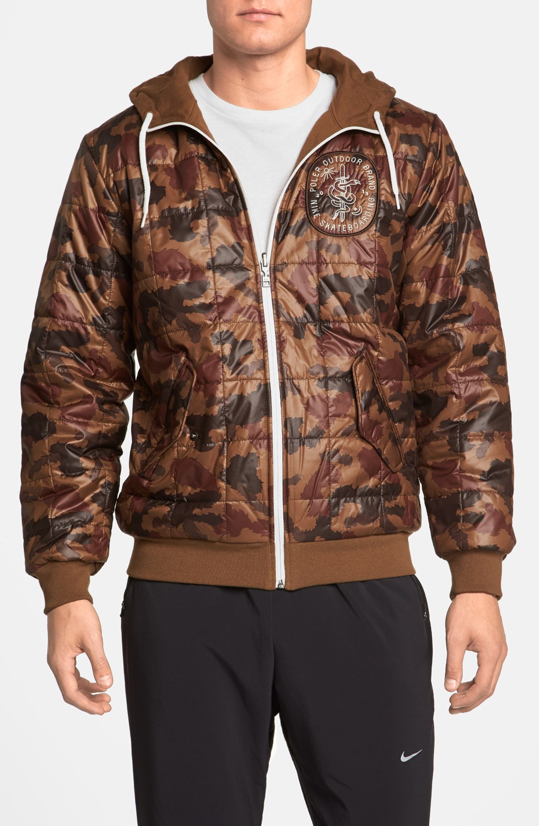 Nike X Poler Reversible Hoodie in Brown for Men (Camo/ Olive) | Lyst