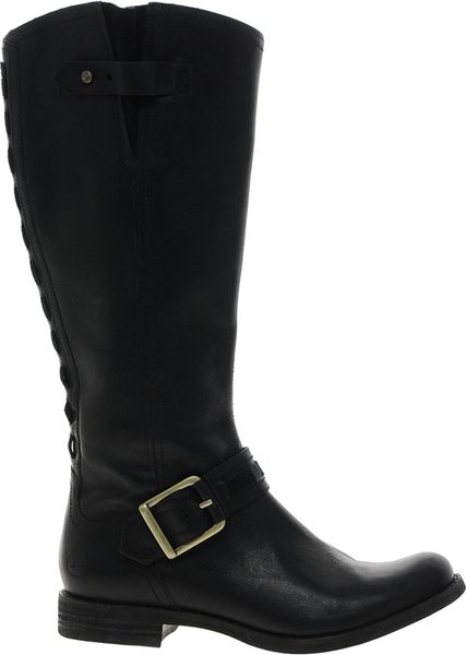 timberland knee high boots black