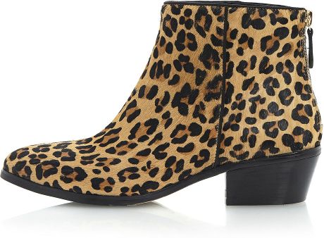topshop leopard print boots