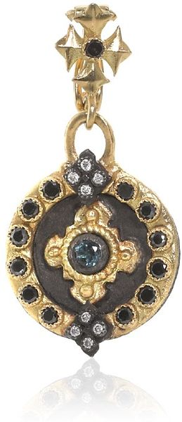 Armenta Diamond Heraldry Medallion Pendant in Gold | Lyst
