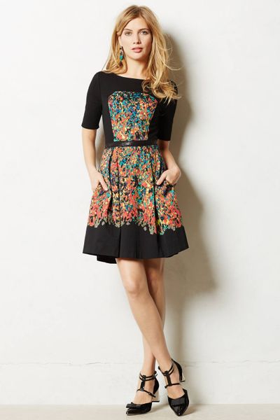 tracy reese etude dress in black motif lyst tracy reese etude dress in black motif lyst