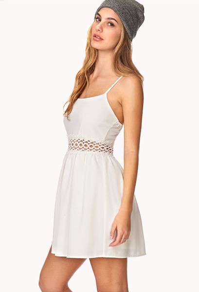Forever 21 Sweet Lace Dress In White Ivory Lyst