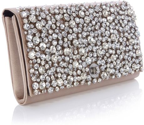 karen millen silver clutch bag